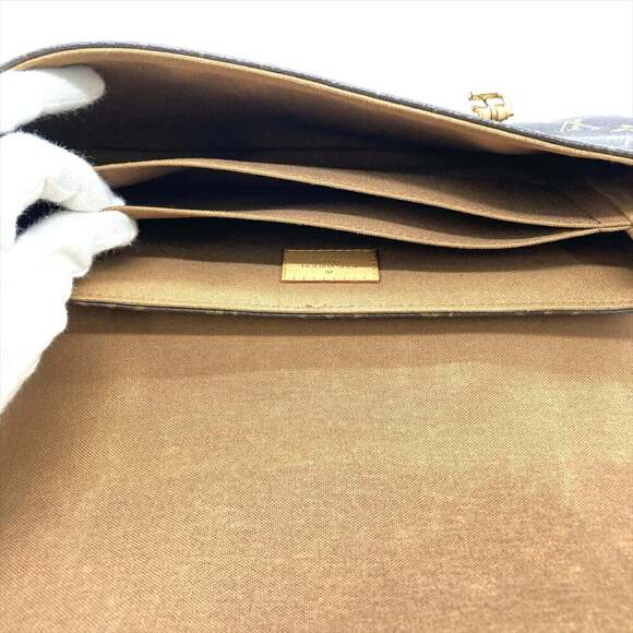 LOUIS VUITTON Authentic Brown Monogram Canvas Shoulder Bag - Picture 8 of 10